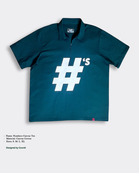Numbers Canvas Tee